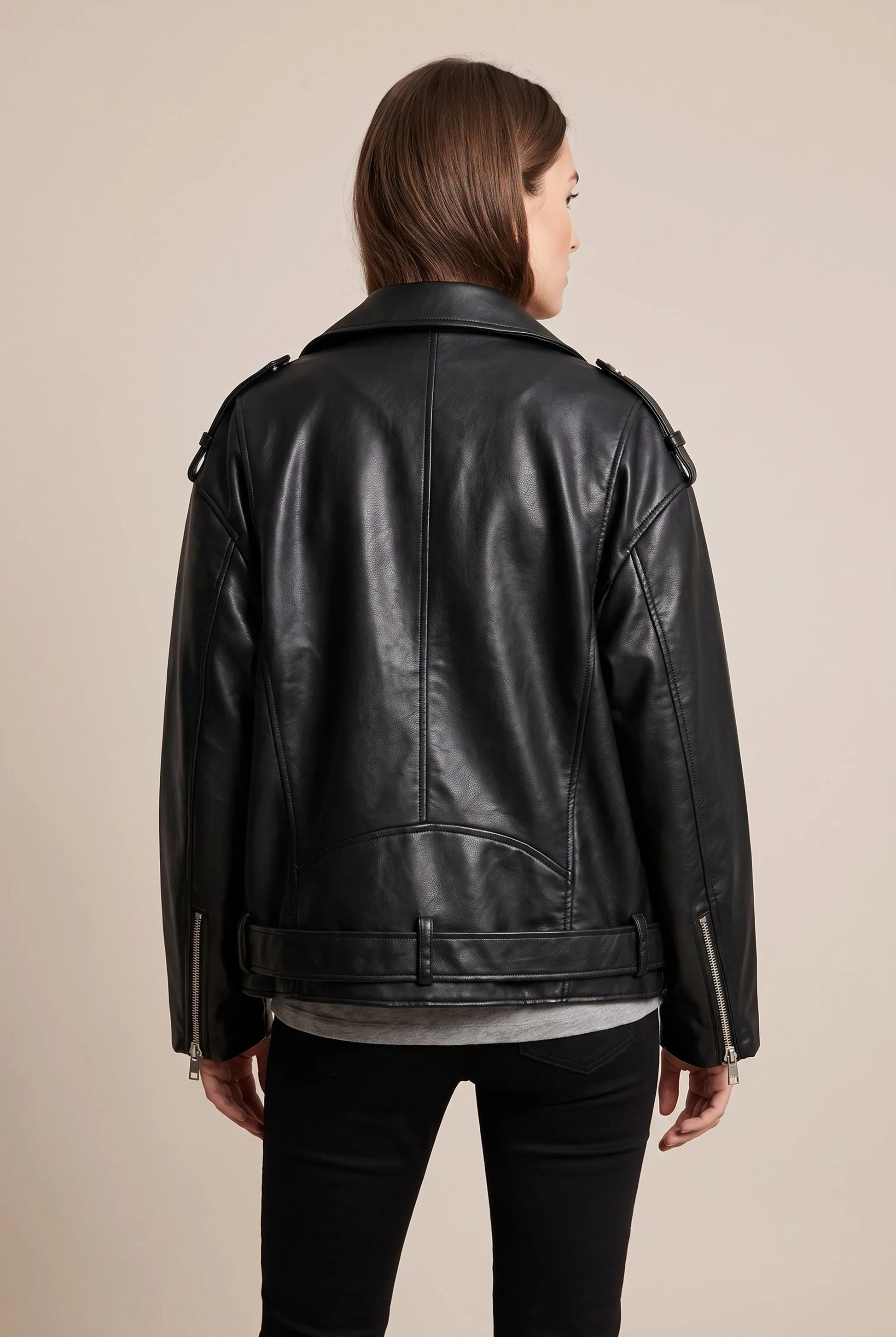 Kenza | Oversize Geschnittene Bikerjacke