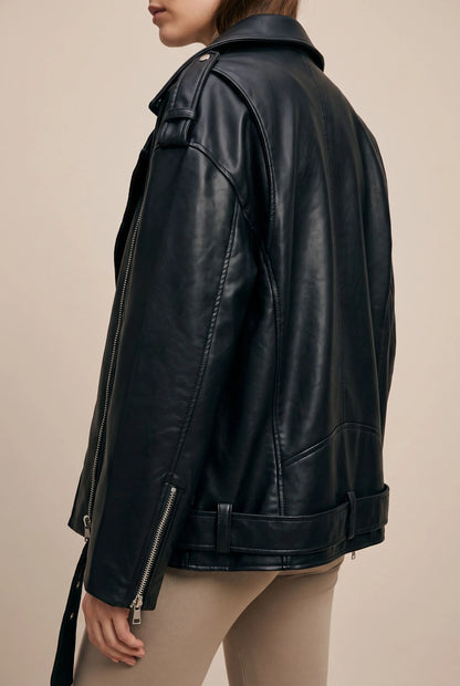 Kenza | Oversize Geschnittene Bikerjacke