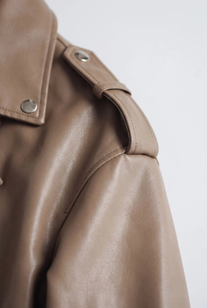 Kenza | Oversize Geschnittene Bikerjacke