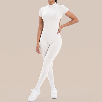 Kinexa | Enganliegender Kurzärmliger Sport-Jumpsuit