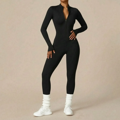 Kintura | Figurbetonter Einteiliger Langärmliger Sportoverall