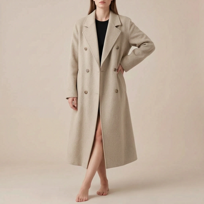KlarisCoat | Klassischer Langer Damenmantel