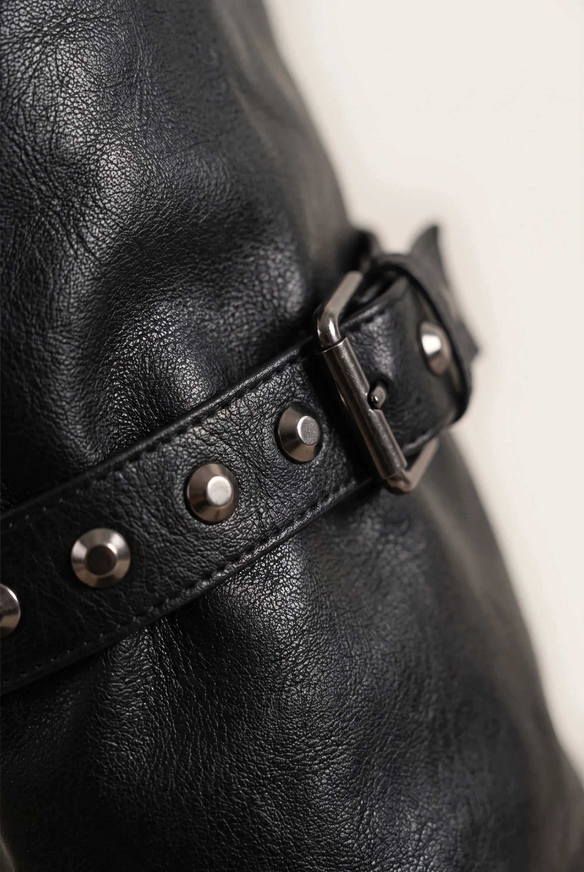 Knightly | Schwarze Kniehohe Slouchy-Stiefel