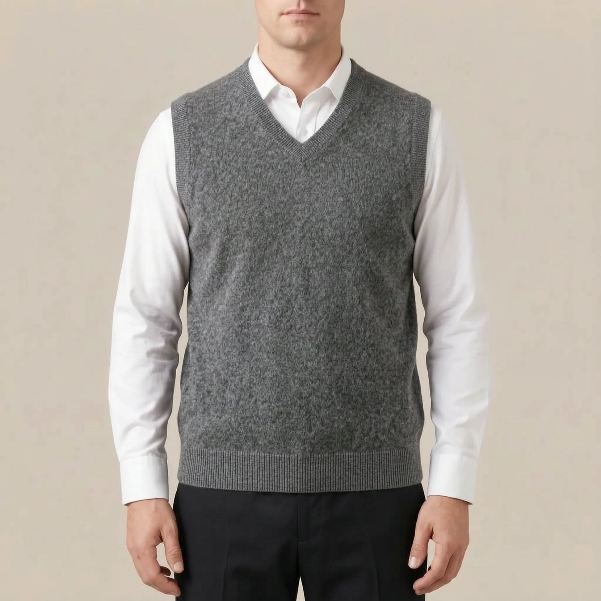 KnitCore | Ärmellose Strickweste Für Männer