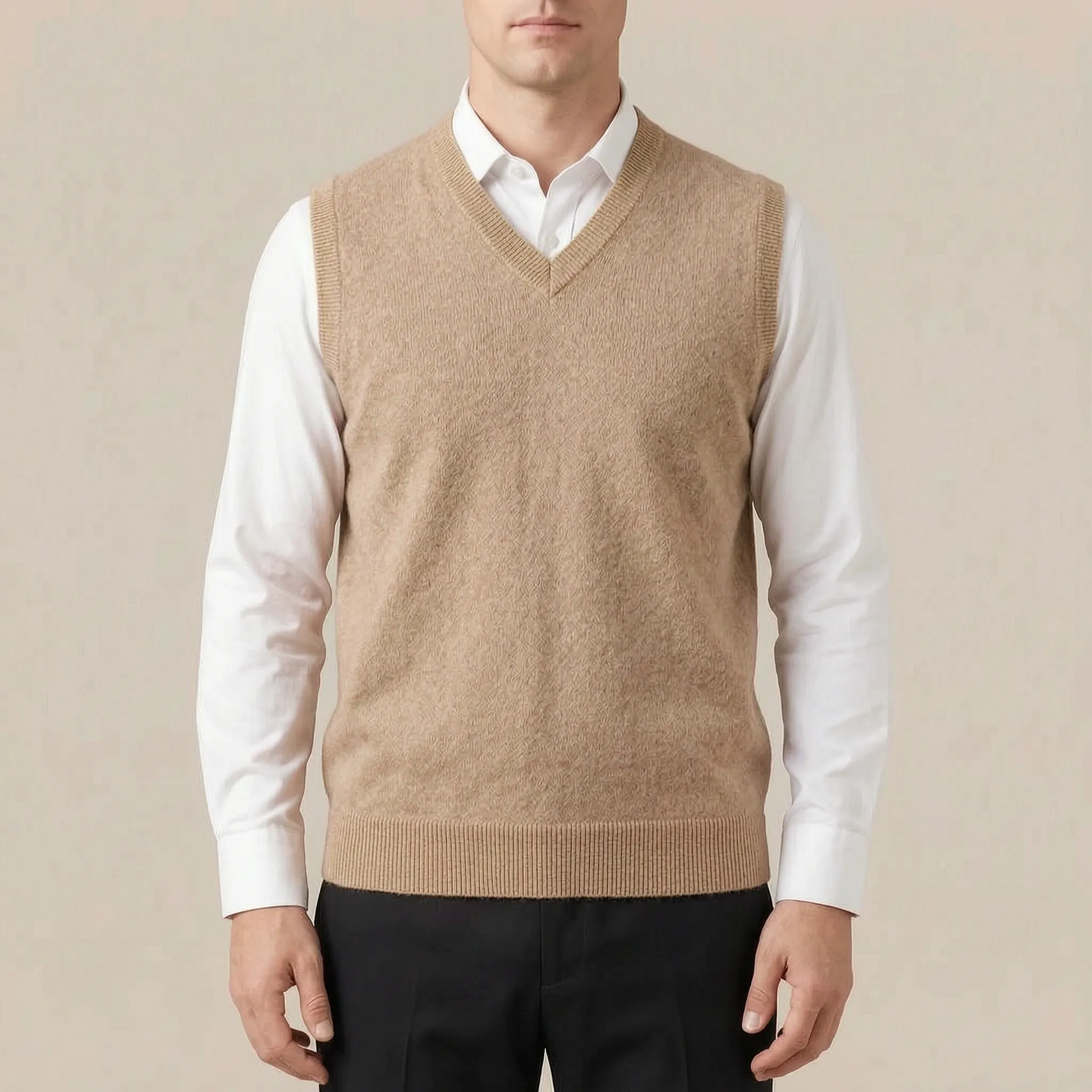 KnitCore | Ärmellose Strickweste Für Männer