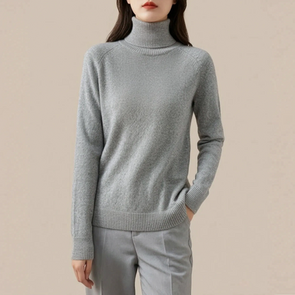 KnitVibe | Klassischer Rollkragenpullover Für Damen