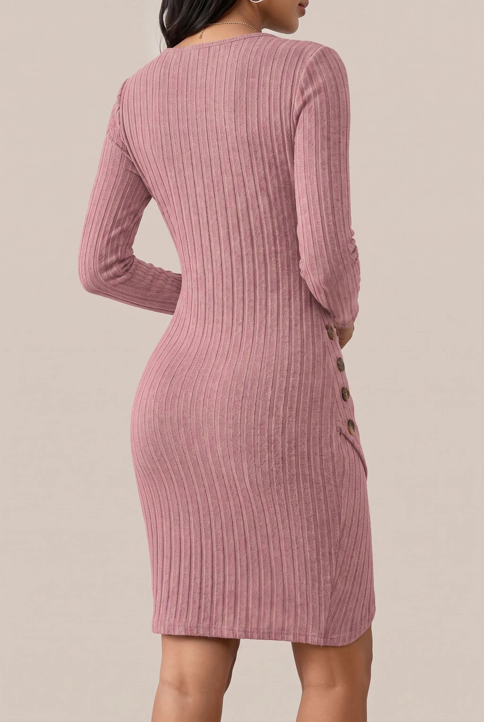 Knitella | Elegantes Kurzes Damen Strickkleid