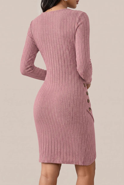 Knitella | Elegantes Kurzes Damen Strickkleid