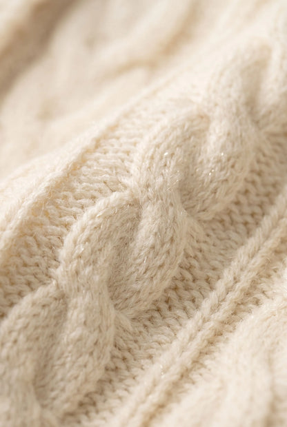 Knitrova | Grob Gestrickte Kurze Strickjacke
