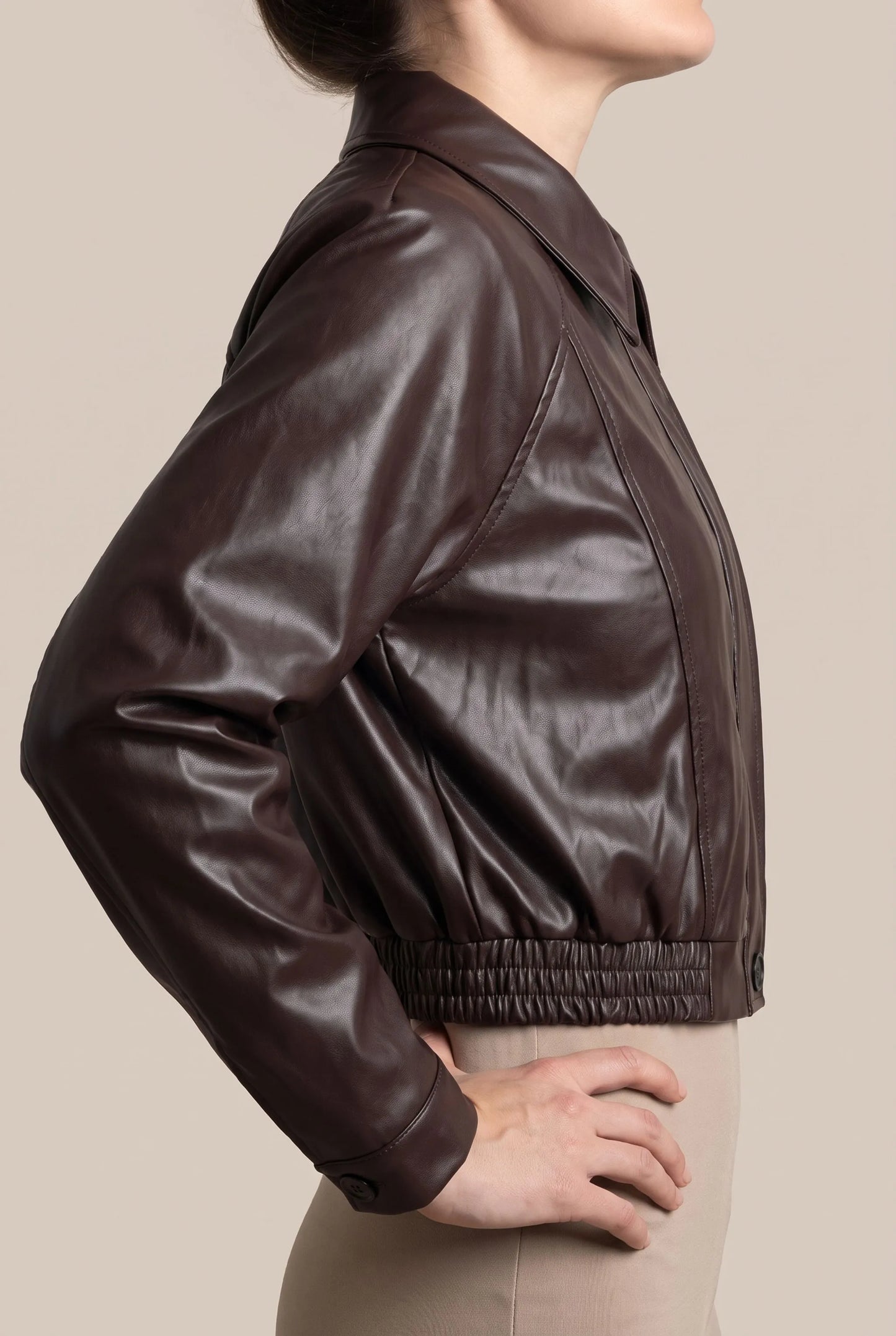Kylven | Kurz Geschnittene Oversized-Übergangsjacke
