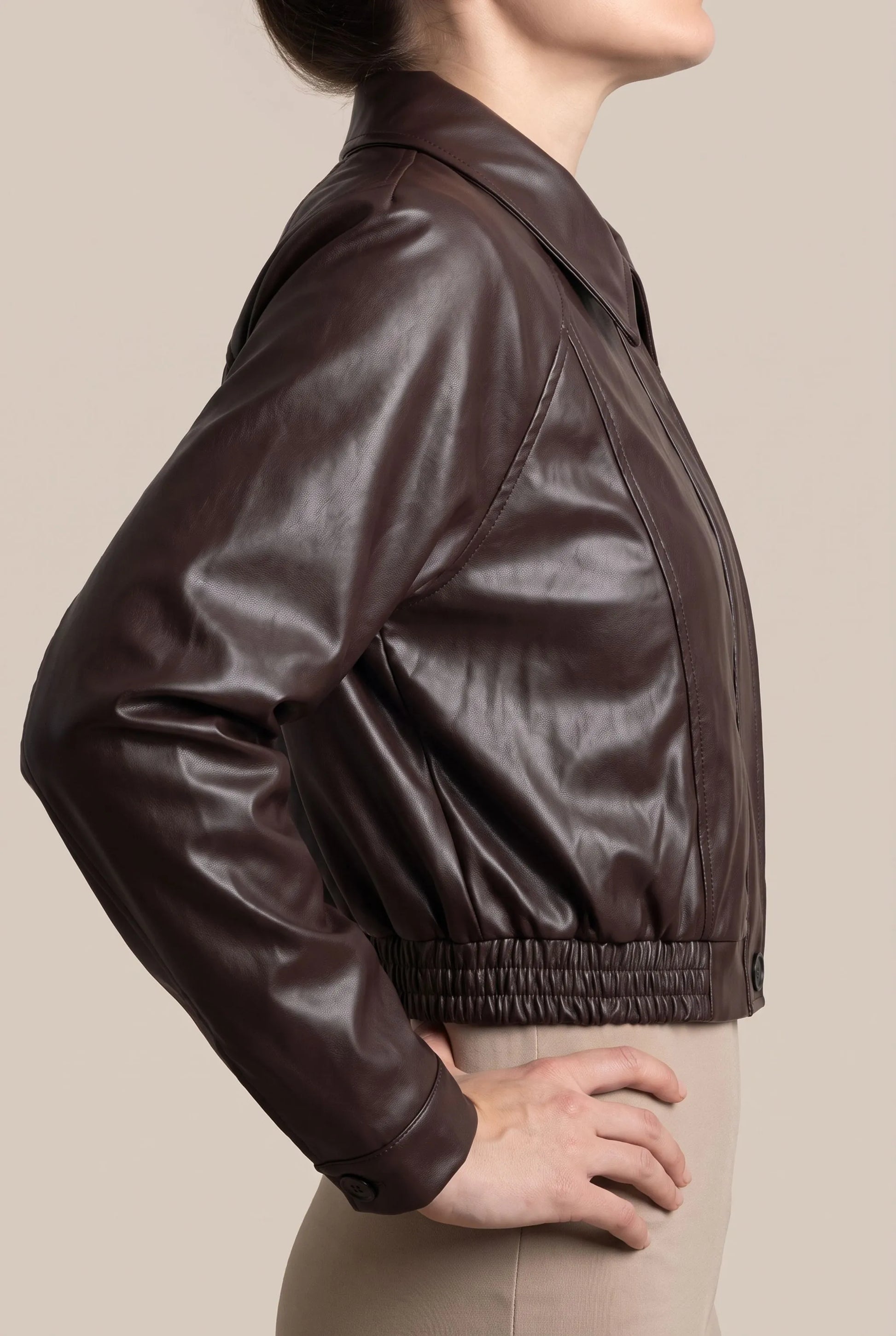 Kylven | Kurz Geschnittene Oversized-Übergangsjacke