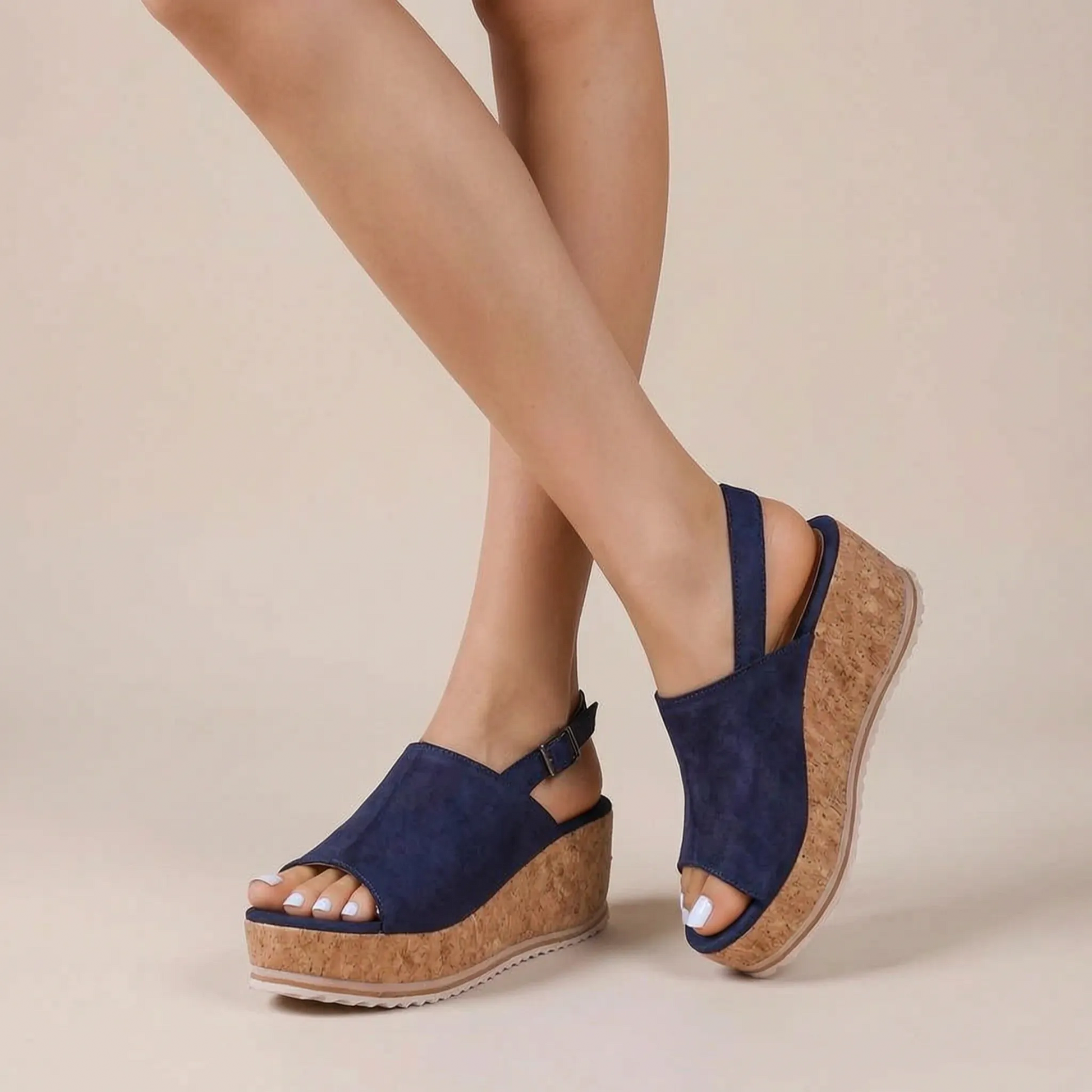 Liftix | Luftig Geschnittene Und Offene Damen-Keilsandalen