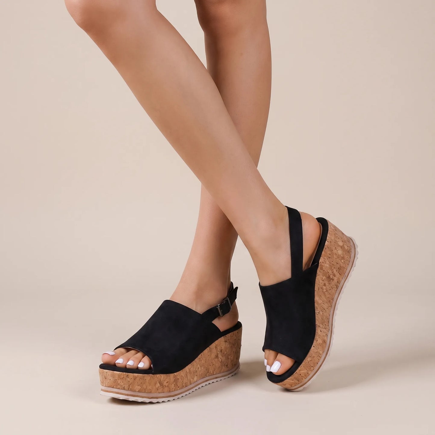 Liftix | Luftig Geschnittene Und Offene Damen-Keilsandalen