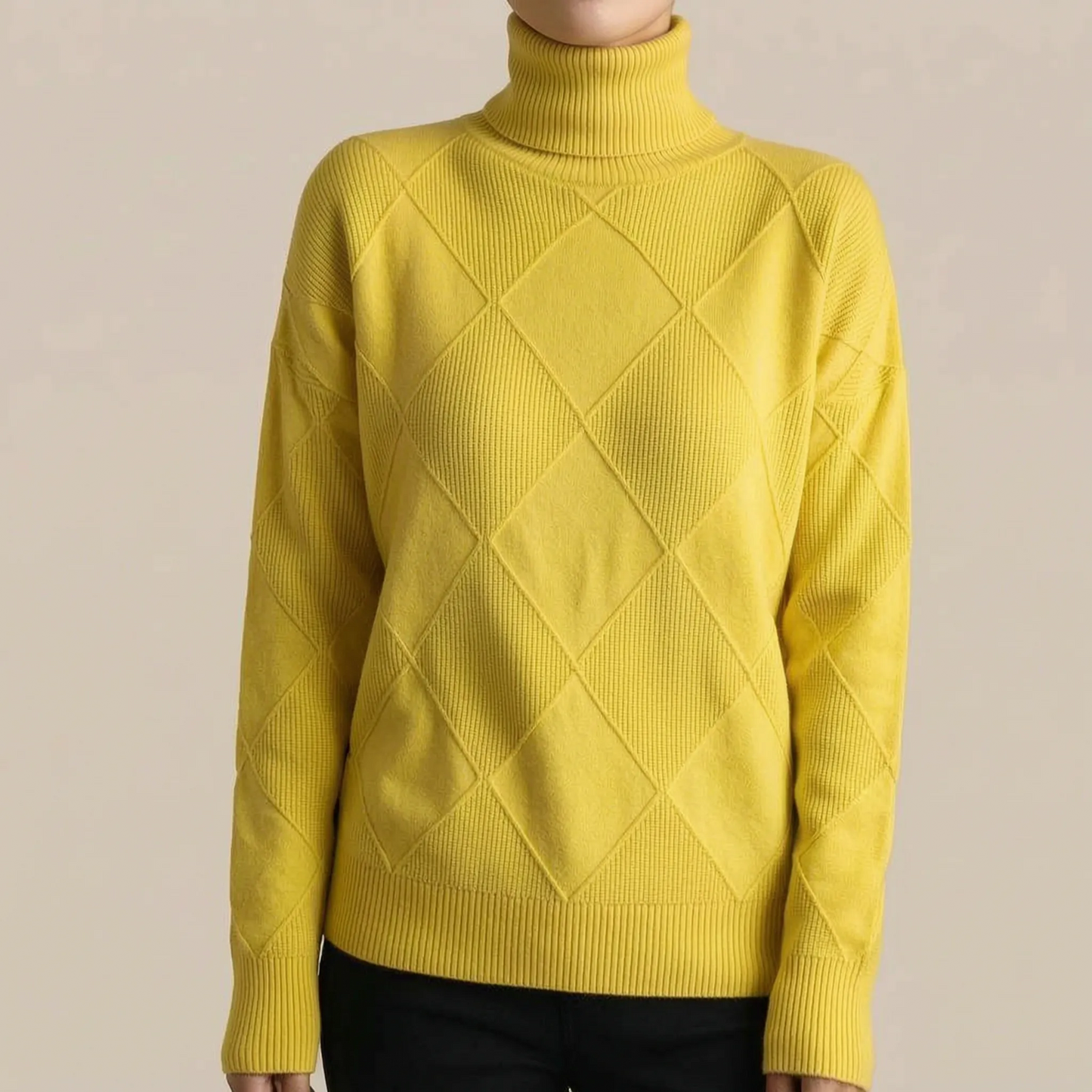 LoomVibes | Weicher Rollkragenpullover Für Damen
