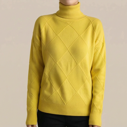 LoomVibes | Weicher Rollkragenpullover Für Damen