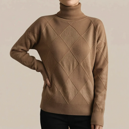 LoomVibes | Weicher Rollkragenpullover Für Damen