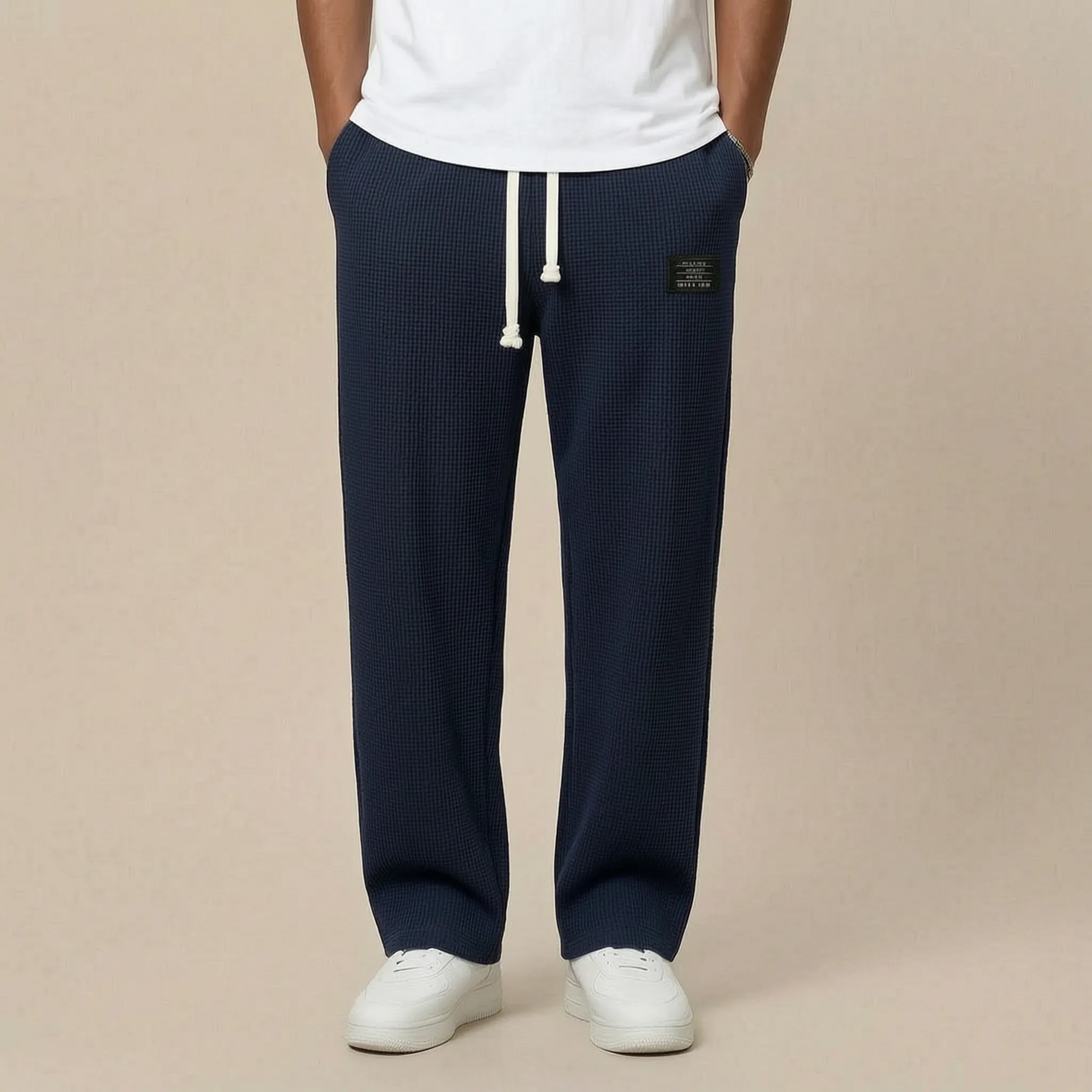 Loungex | Weite Jogginghose Mit Strukturierter Waffeloptik