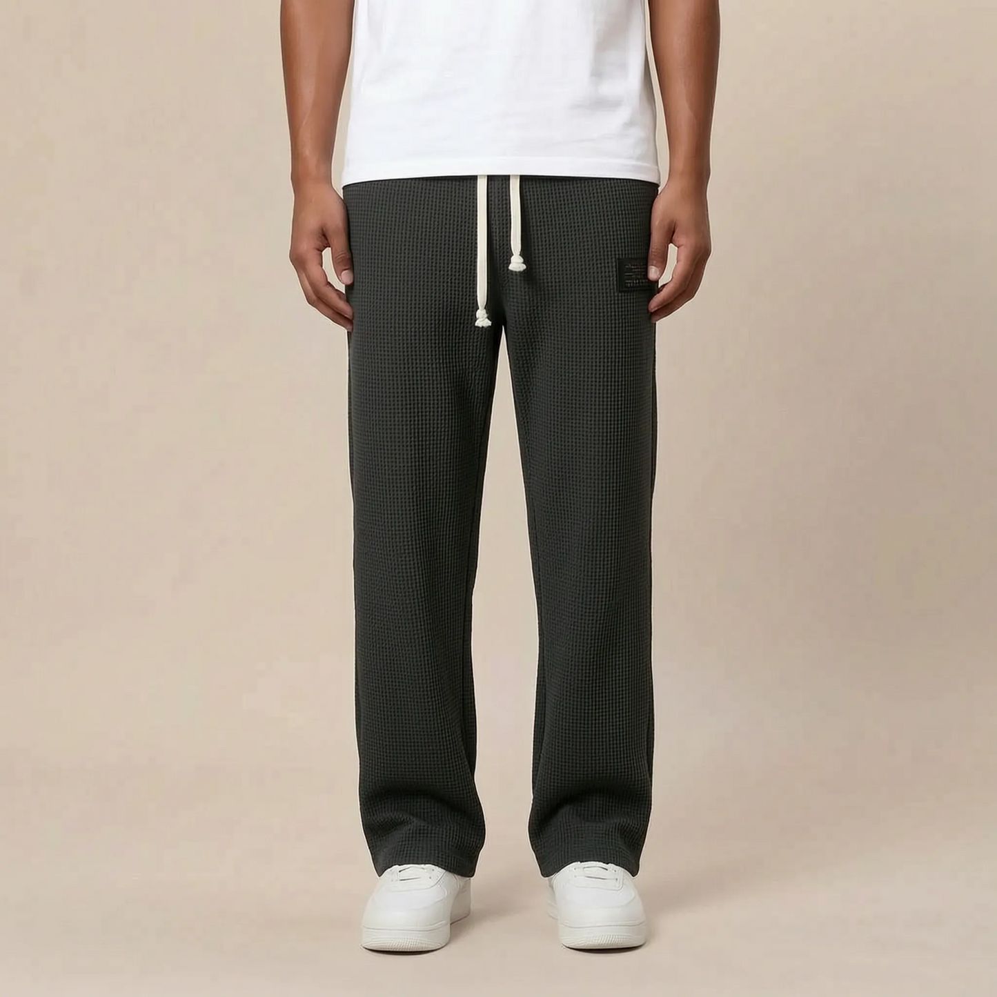 Loungex | Weite Jogginghose Mit Strukturierter Waffeloptik