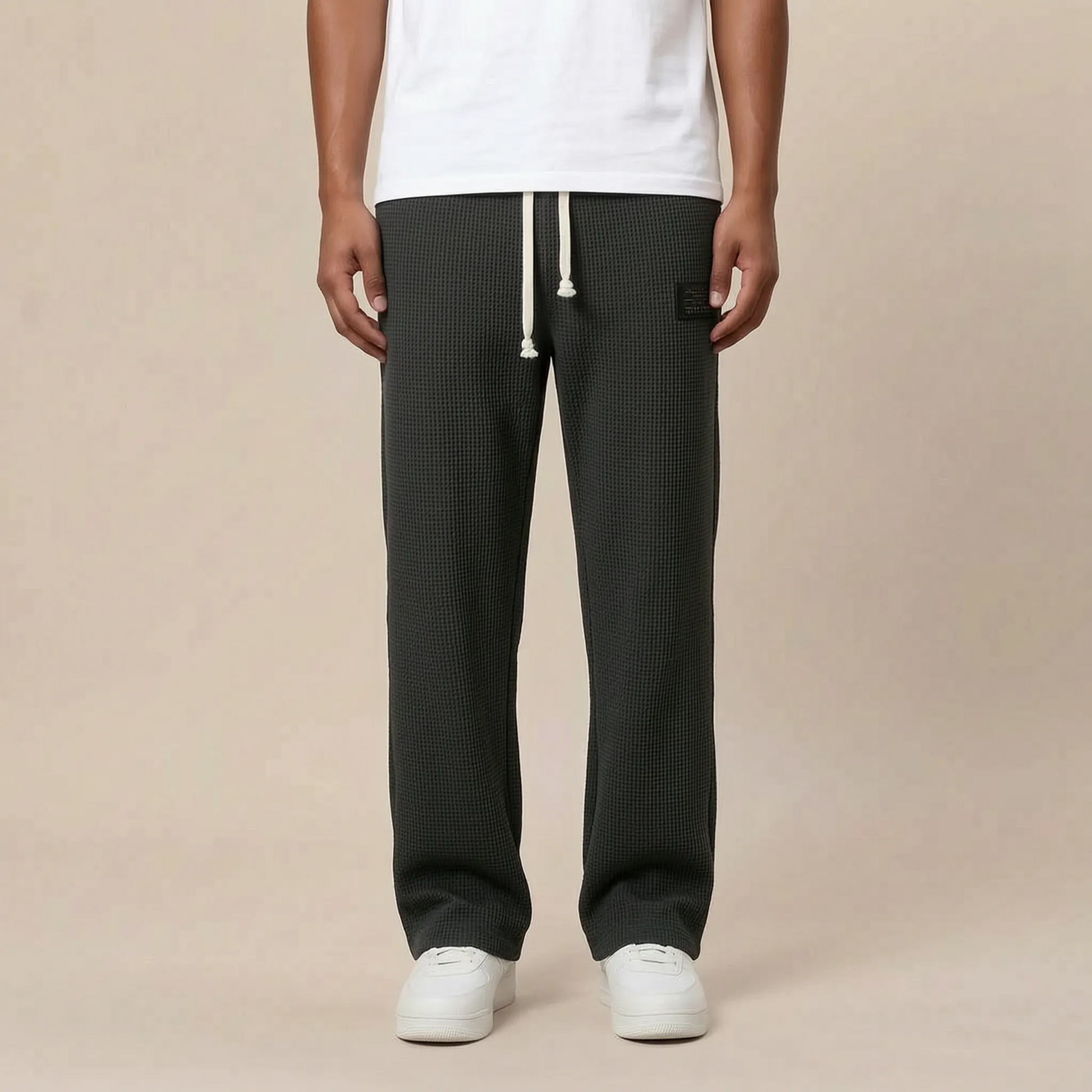 Loungex | Weite Jogginghose Mit Strukturierter Waffeloptik