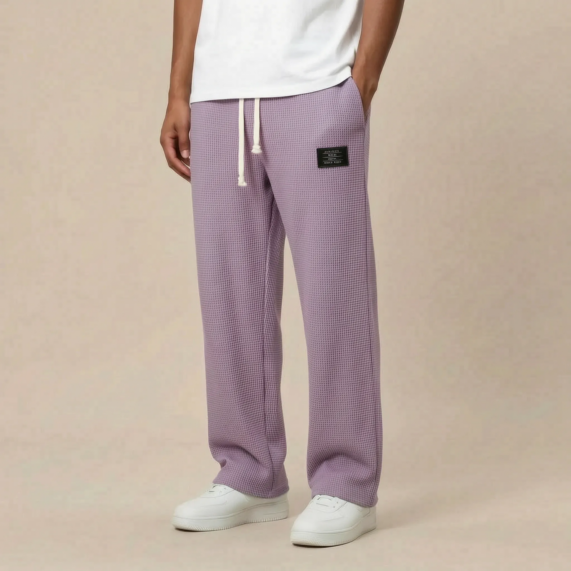 Loungex | Weite Jogginghose Mit Strukturierter Waffeloptik