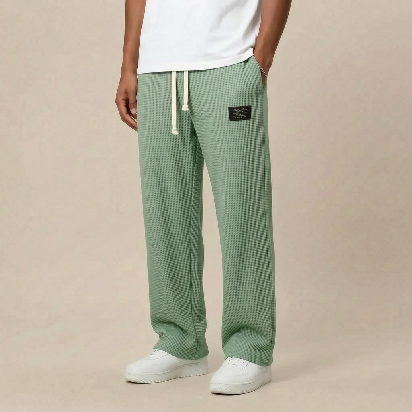 Loungex | Weite Jogginghose Mit Strukturierter Waffeloptik