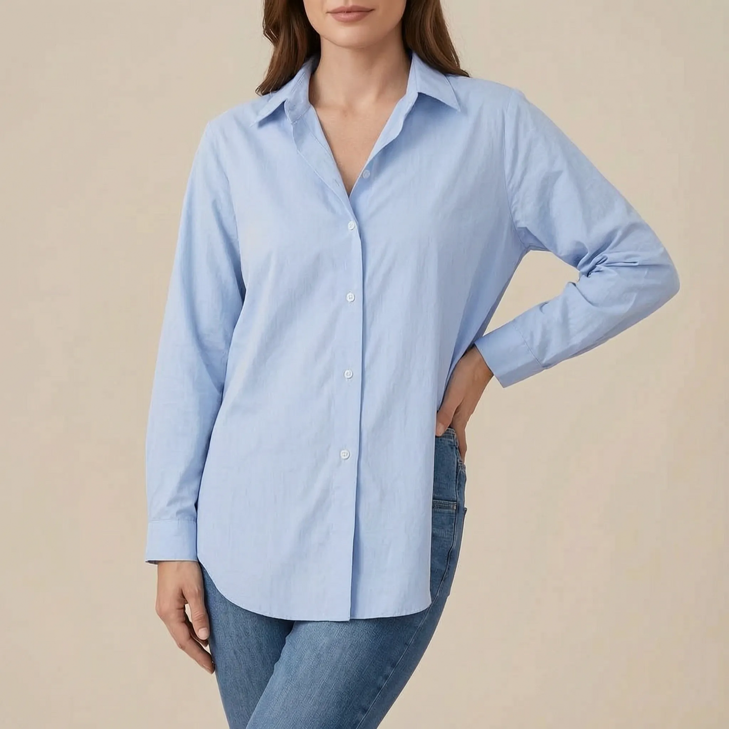 Lumera | Klassisch Karierte Damenbluse Mit Langen Ärmeln