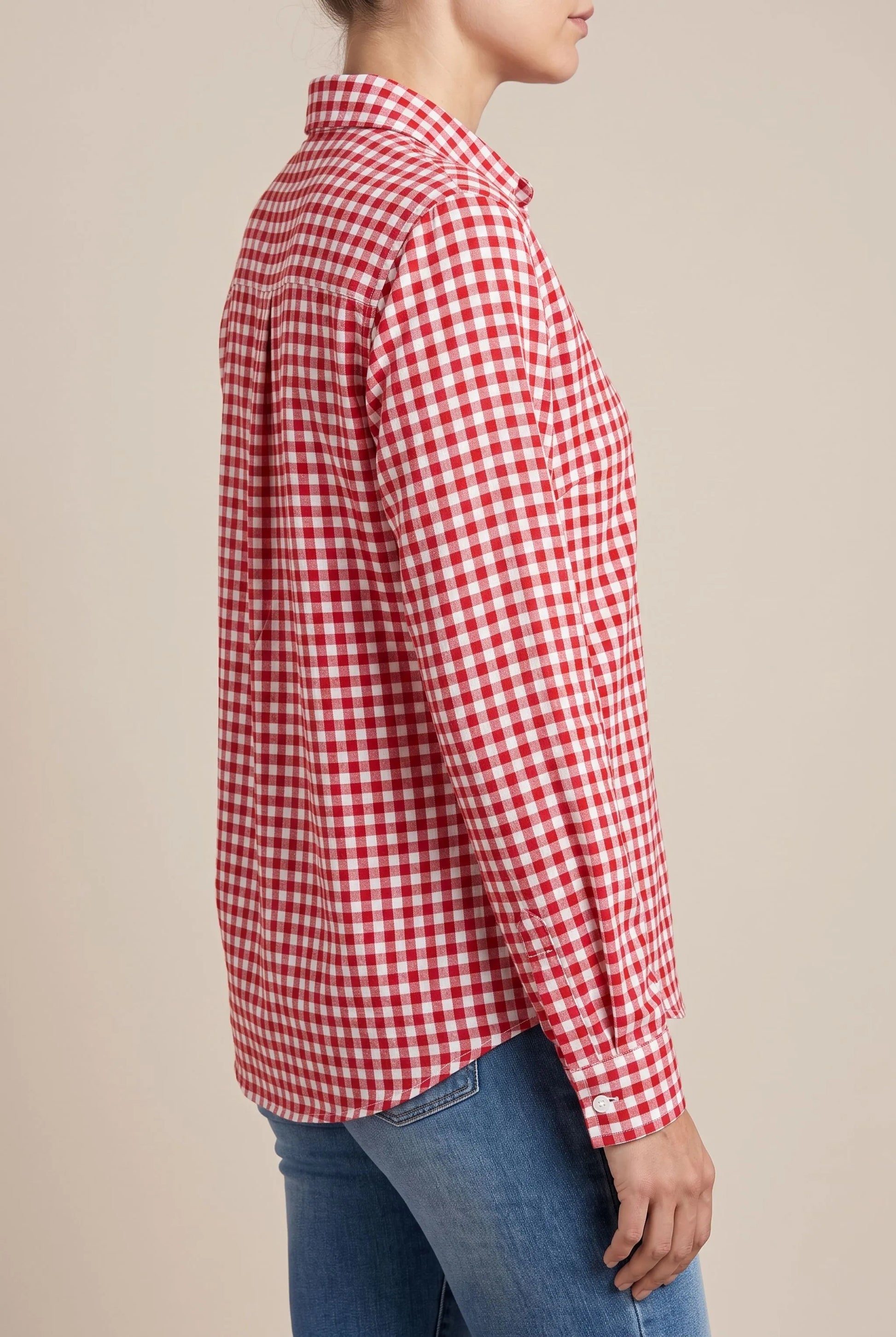 Lumera | Klassisch Karierte Damenbluse Mit Langen Ärmeln