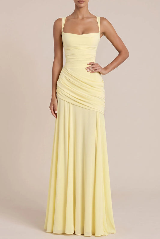 Lumery | Langes Gelbes Abendkleid