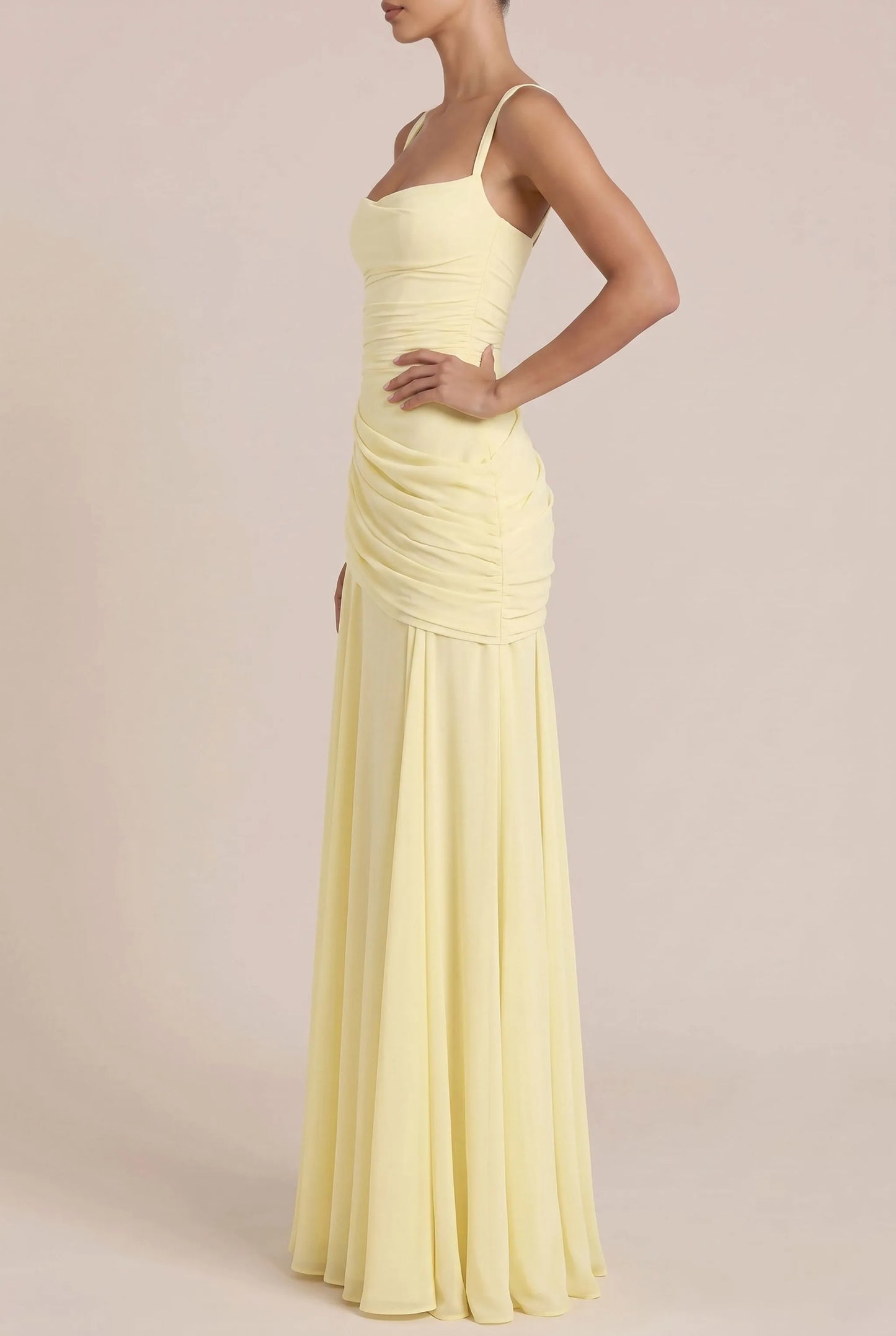 Lumery | Langes Gelbes Abendkleid