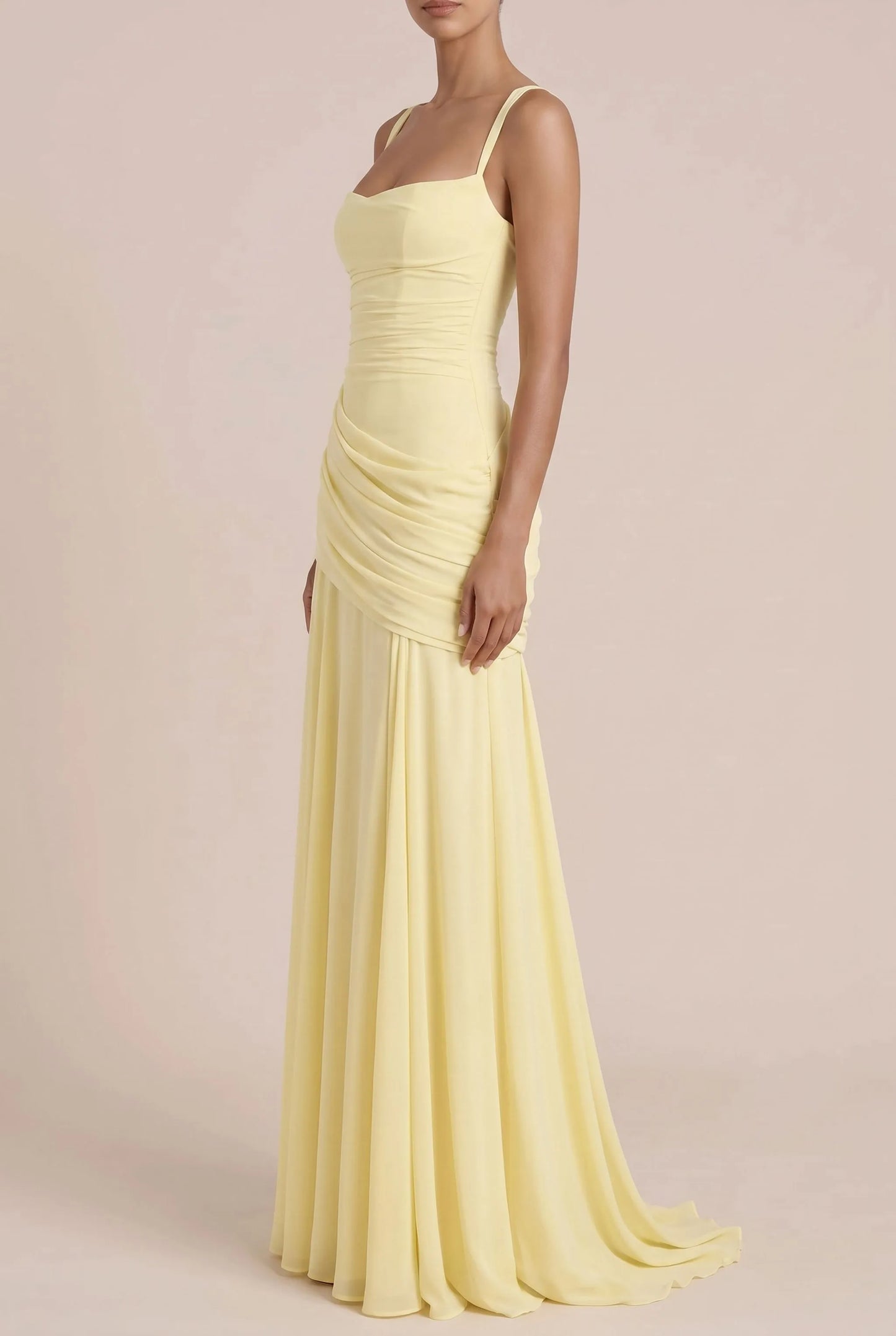 Lumery | Langes Gelbes Abendkleid