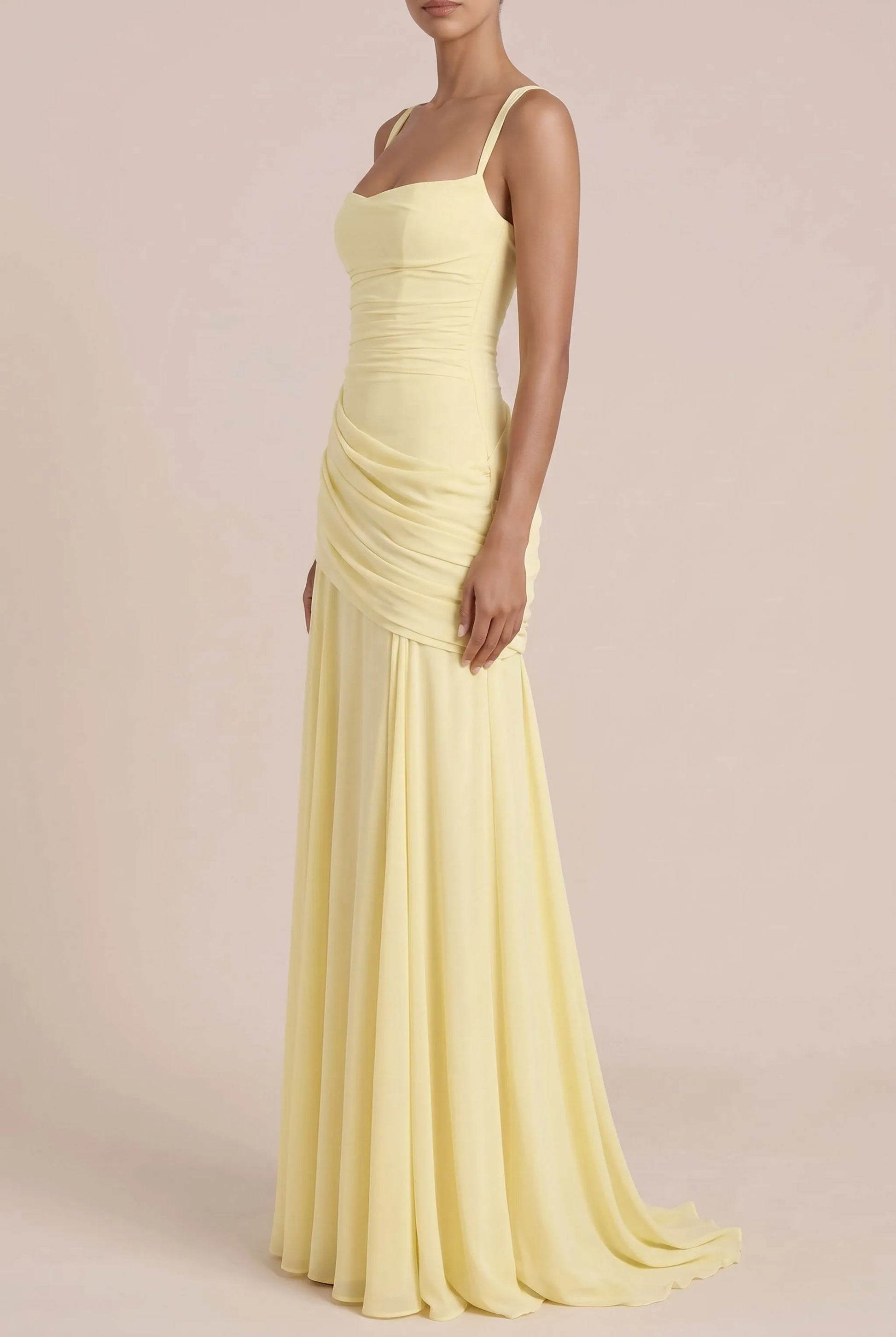 Lumery | Langes Gelbes Abendkleid