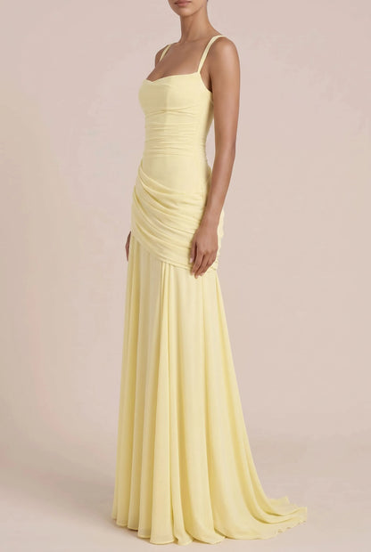 Lumery | Langes Gelbes Abendkleid