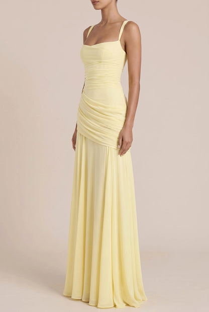 Lumery | Langes Gelbes Abendkleid