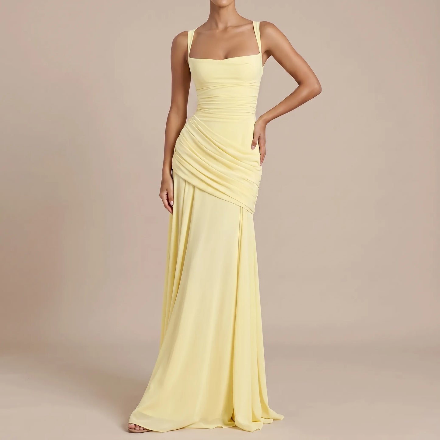 Lumery | Langes Gelbes Abendkleid