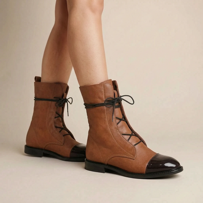 LuminaBoot | Elegante Damen Schnürstiefeletten