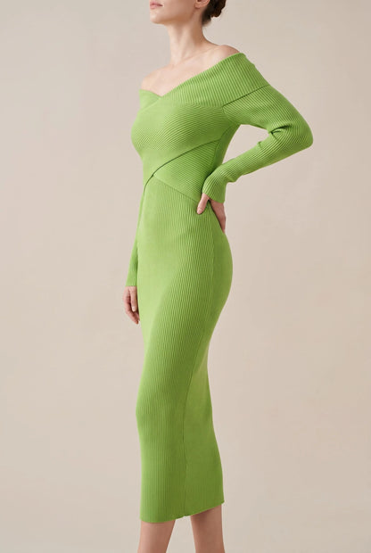 LuminaGown | Elegantes Langarm Kleid
