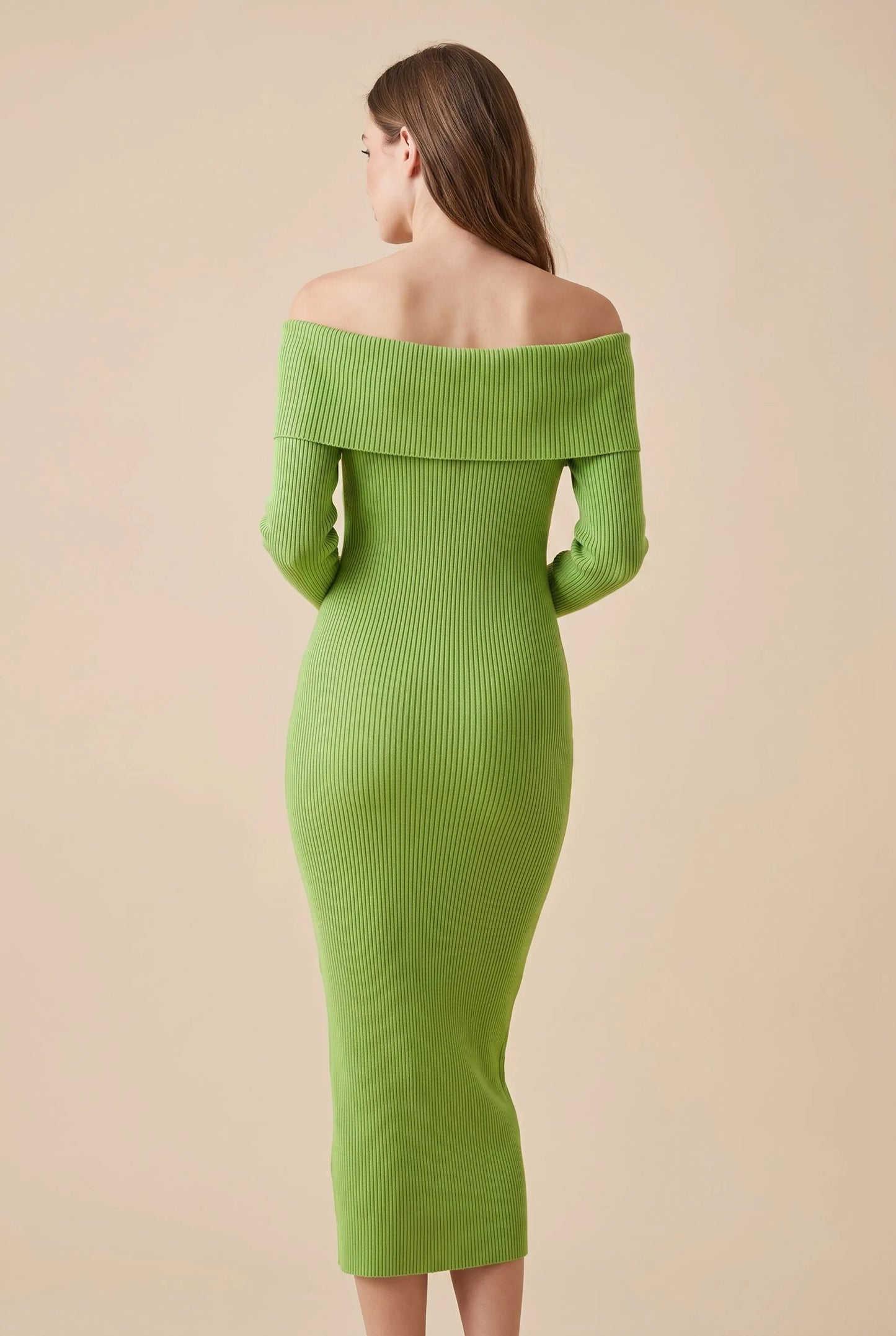 LuminaGown | Elegantes Langarm Kleid