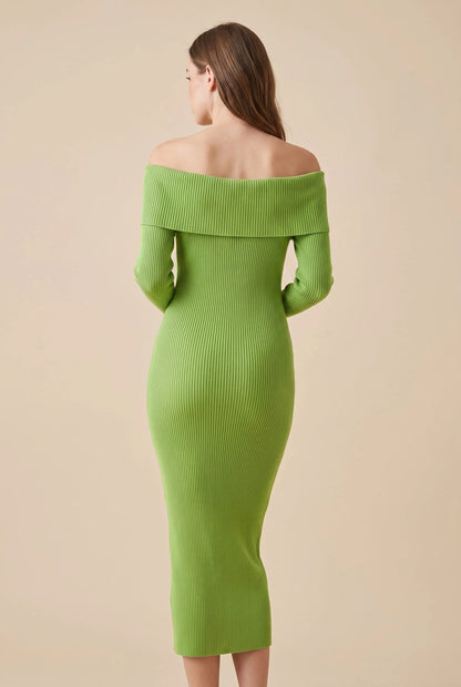 LuminaGown | Elegantes Langarm Kleid