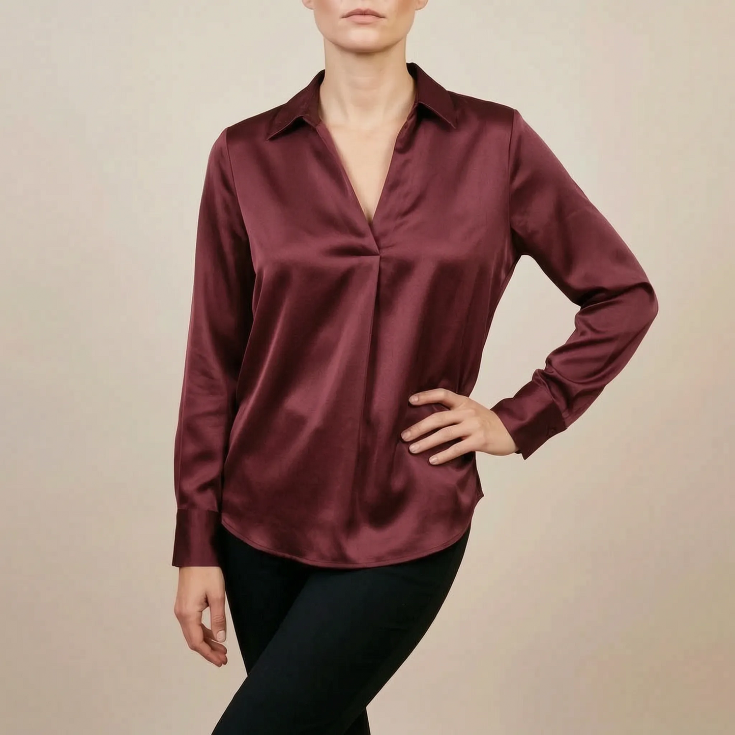 LuminaTop | Elegante Hemdbluse Für Damen