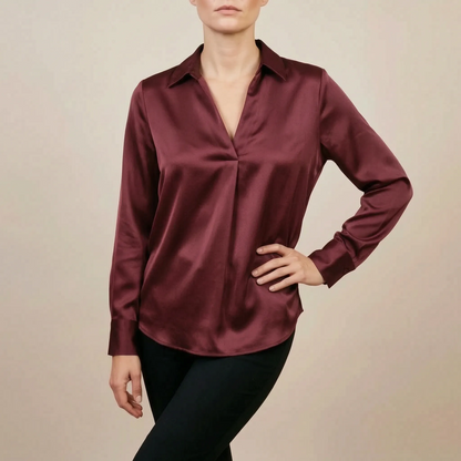 LuminaTop | Elegante Hemdbluse Für Damen
