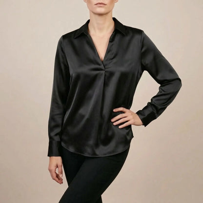 LuminaTop | Elegante Hemdbluse Für Damen