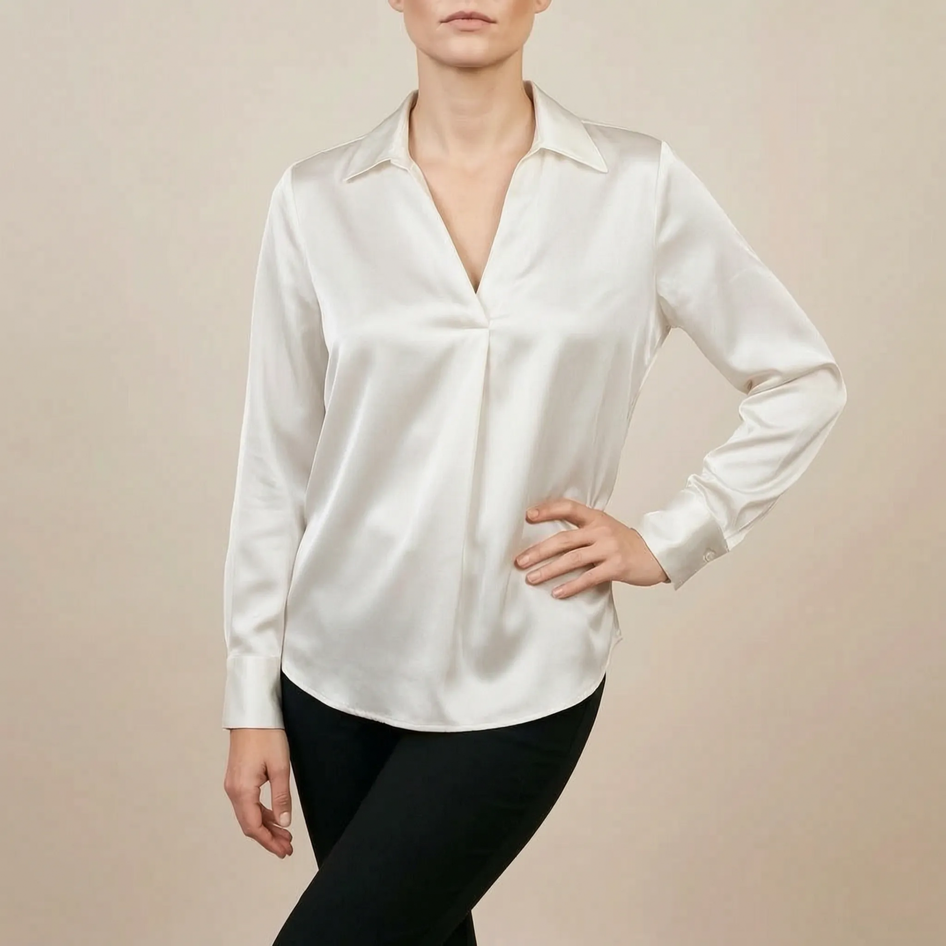 LuminaTop | Elegante Hemdbluse Für Damen