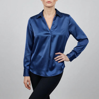 LuminaTop | Elegante Hemdbluse Für Damen