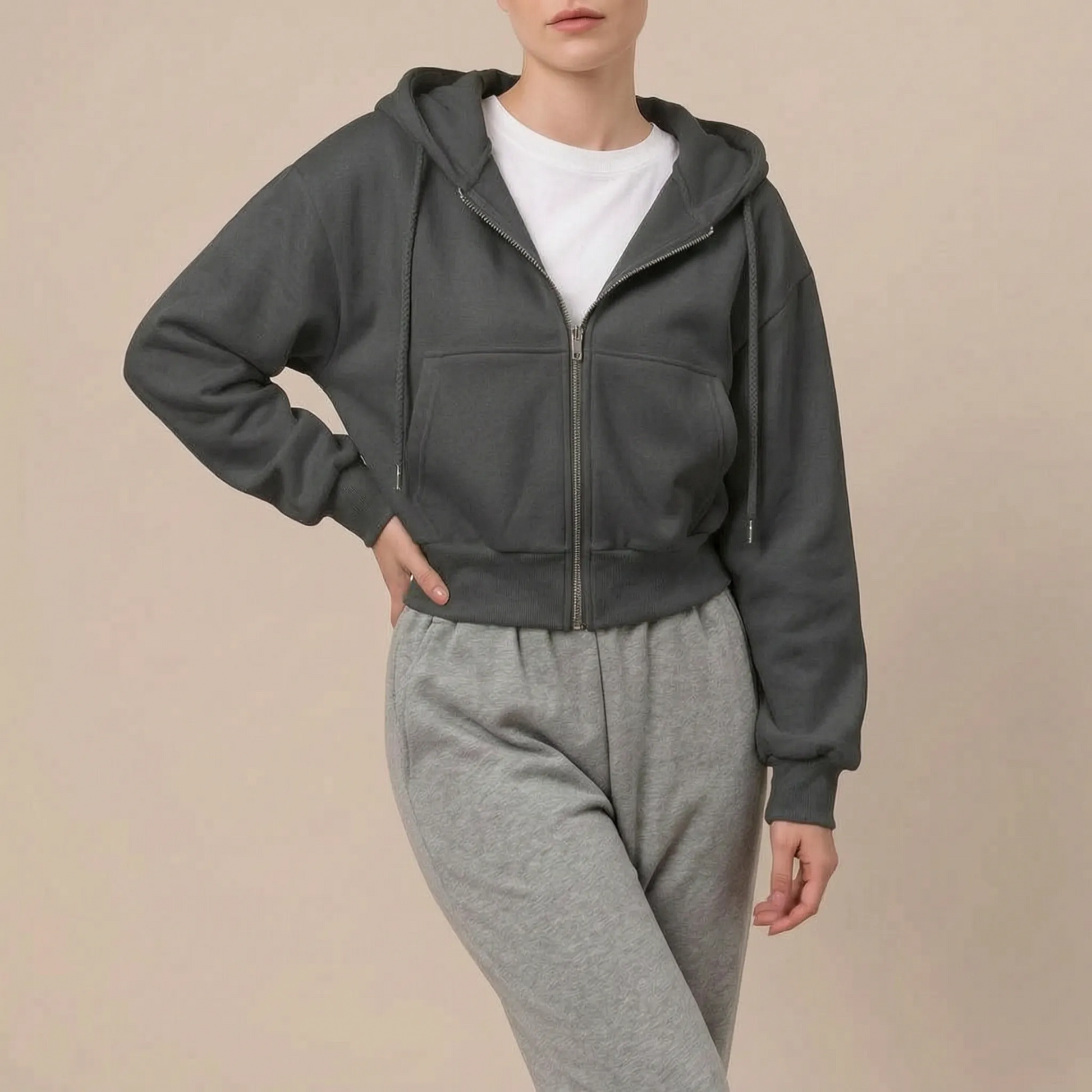 LuminaZip | Lässiger Oversized Zip Hoodie