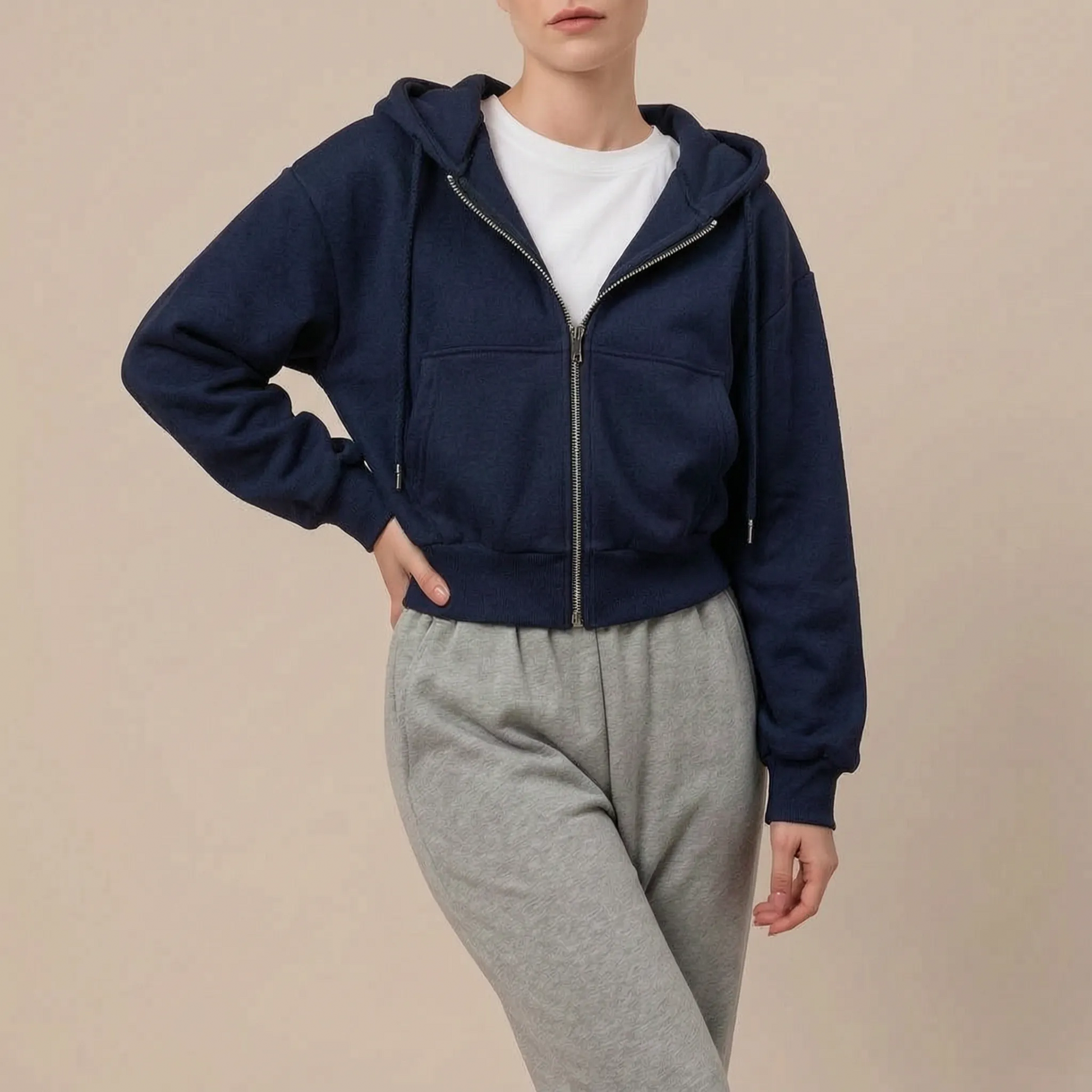 LuminaZip | Lässiger Oversized Zip Hoodie