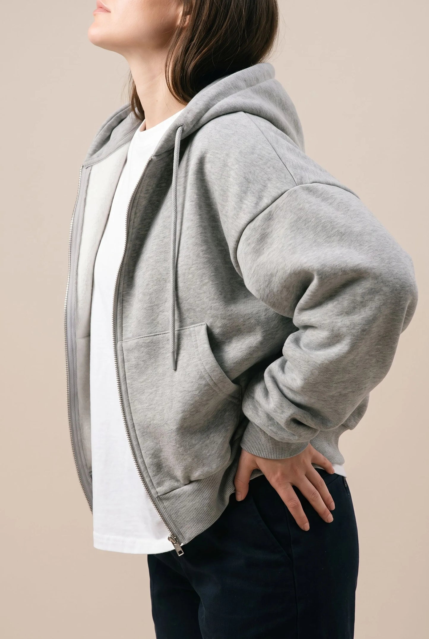 LuminaZip | Lässiger Oversized Zip Hoodie