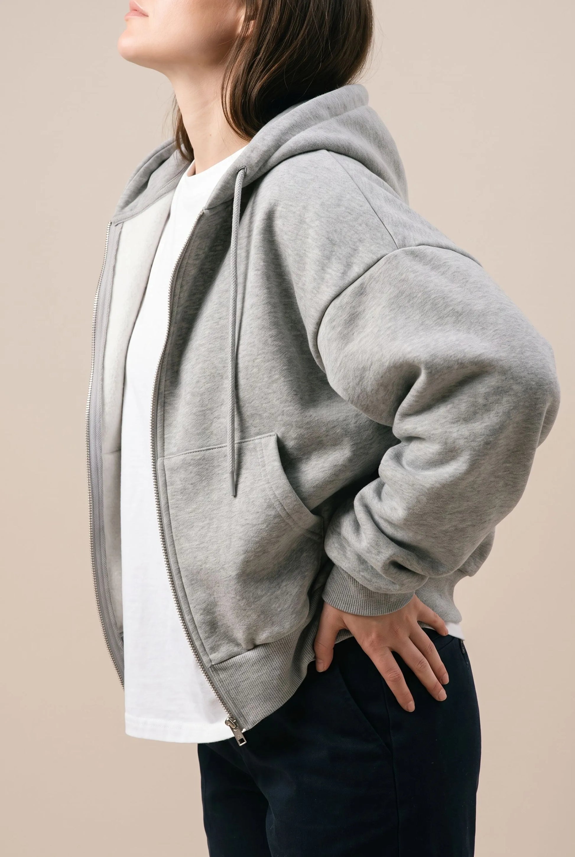 LuminaZip | Lässiger Oversized Zip Hoodie