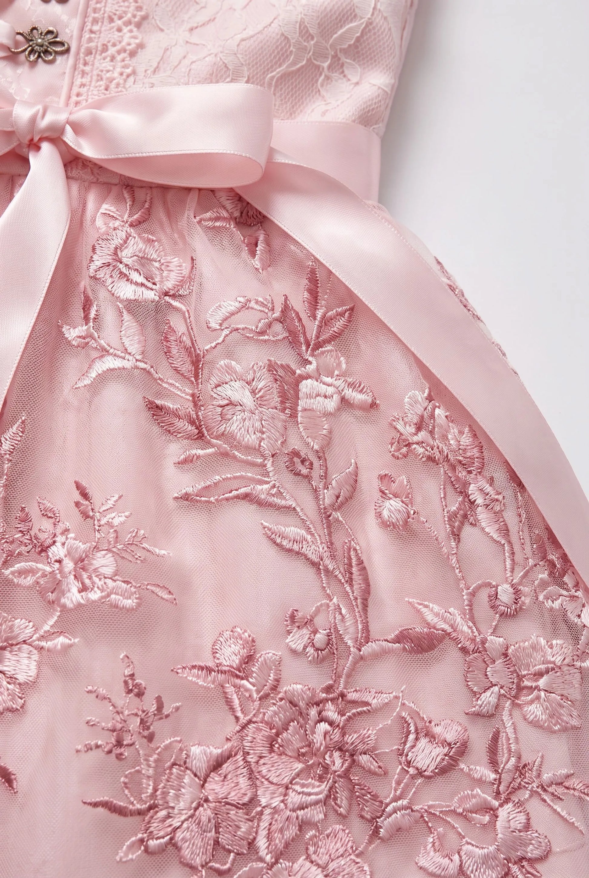 Luminix | Klassisches Rosa Midi-Dirndl Für Festliche Anlässe