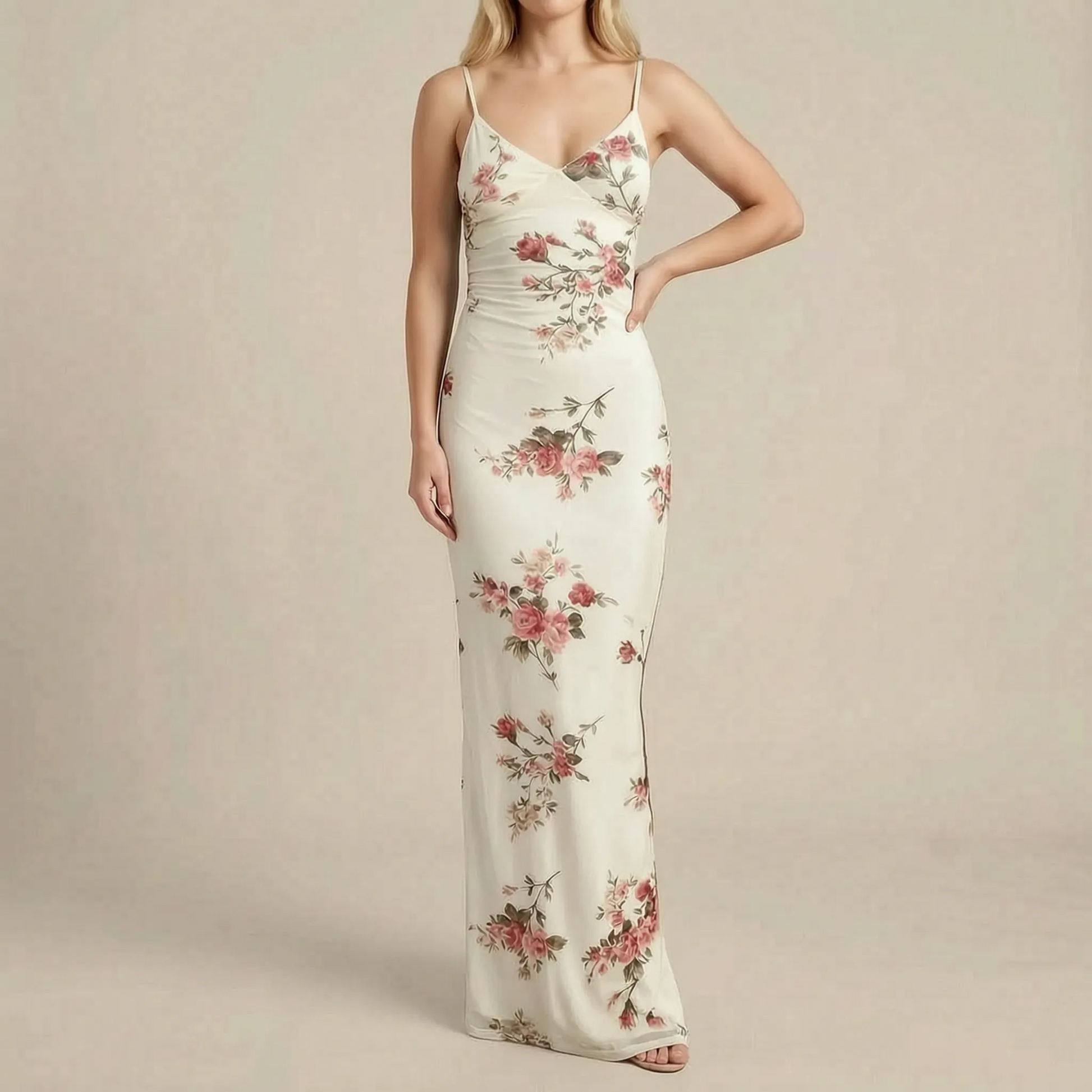 Lumnis | Langes Florales Sommerkleid