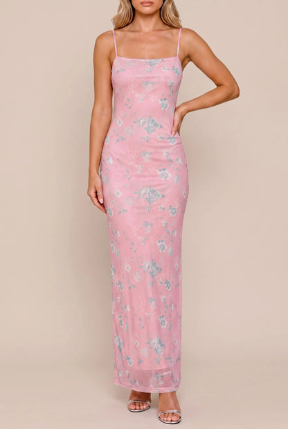 Luvien | Bodenlanges Florales Maxikleid